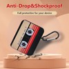 LIOPEU Cute Cases for AirPod with Keychain, Funny Cassette Tape