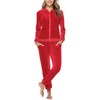 Totatuit 2 Piece Velour Tracksuit Sets For Women Velvet Sweatsuits