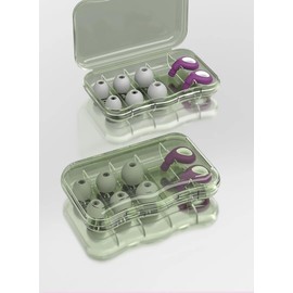 Earplugs for Conversation – Low-Level Noise Reduction with Clear Speech – Social Gatherings, Noise Sensitivity & Parenting –  in XS/S/M/L - 16 dB Coverage (Grey, 1 Count (Pack of 1))