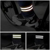 Pack of 6 Bicycle Trouser Clips, Elastic Reflective Band, Trouser