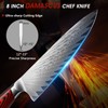 HOSHANHO 8 Inch Damascus Chef Knife, Professional VG-10 Damascus Super