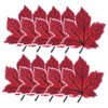 NUOBESTY 12pcs Maple Leaf Embroidered Patches for Clothing and Craft