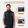 Sevdiea Men’s Heated Vest with Battery Pack Included 16000mAh 7.4V,