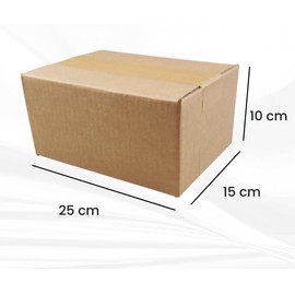 Verpackungen Faltschachtel 25x15x10 cm: Optionen 25x15x5 -> 25x15x20 - Set 10 Stück, Einwellig - Kleine Karton Schachtel Verpacking für Versand, Verpackung, E-Commerce, Geschenke, Verpackungen