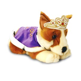 Keel Toys 30cm Corgi with Cape & Crown