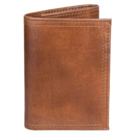 Goodfellow & Co Brown Men's Slim Trifold Wallet RFID blocking by Goodfellow