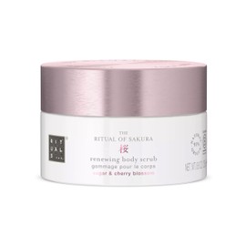 RITUALS Body Scrub The Ritual of Sakura - Body Scrub with Sugar, Cherry Blossoms, Rice Milk and Jojoba Oil - 91% Ingredients of Natural Origin - 250g