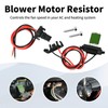 Hoypeyfiy 7701209803 Heater Blower Fan Resistor Motor, Replacement for Clio