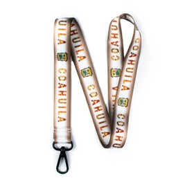 SOMOMEX Coahuila Mexico Keychain Lanyard - ID Badge Lanyard for Keys Fob Passport Cruise - ID Holder Keychain for Men Women - Mexican Gifts - Mexican Favors for Party - Llaveros Para Llaves