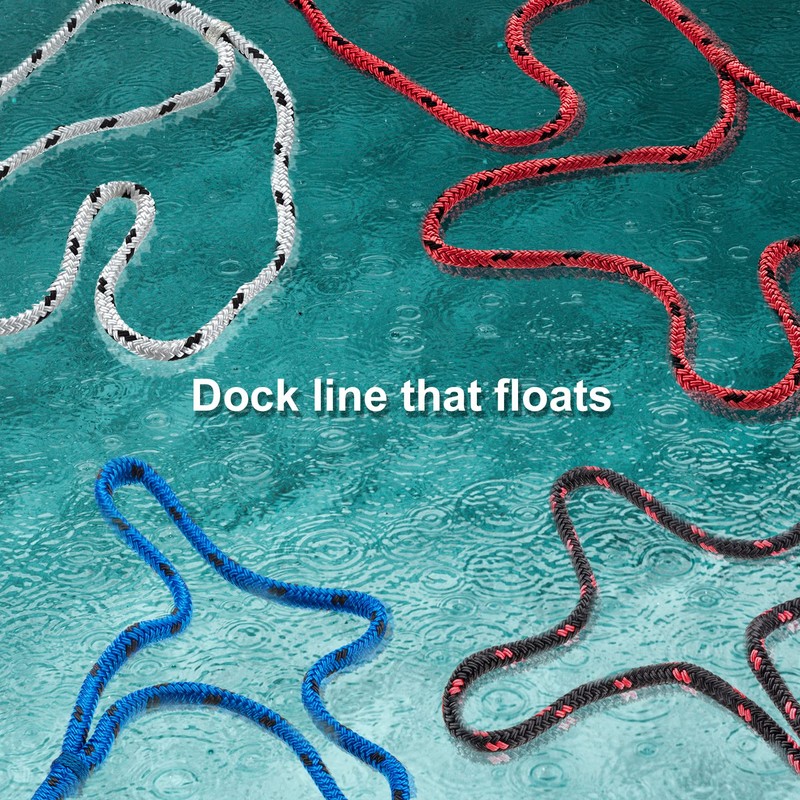 SEACHOICE Double-Braid Multifilament Polypropylene Dock Line 3/8" x 15' 42431
