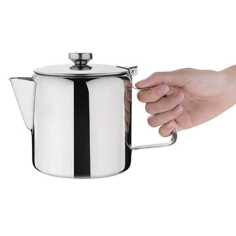 Olympia Concorde Tea Pot Stainless Steel 48Oz 1 35L Infuser