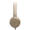 JBL Tune 530 C, Wired On Ear Headphones, Beige