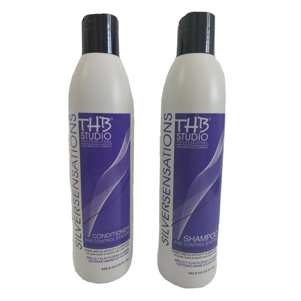 THB SILVER SENSATIONS SHAMPOO & CONDITIONER for  blonde silver or bleached Hair