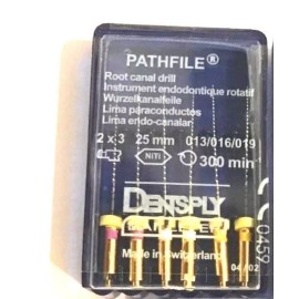 Dentsply Pathfile Root Canal Rotary Dental Files 1 x 6 File Pack Assorted 25mm