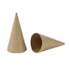 Crafty Capers 10 Paper Mache 8cm Cones to Decorate |