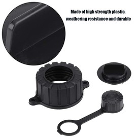 Tapa de Tapón, Kit de Piezas de Lata de Gasolina de Plástico con Pico, Tapa de Rosca, Junta de Ventilación Trasera y Tapa de Sujeción (Tapa grande para la boquilla de