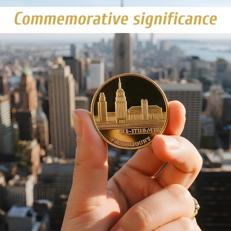 20 Pcs Brass Challenge Coins, Blank Coins for Engraving, 40