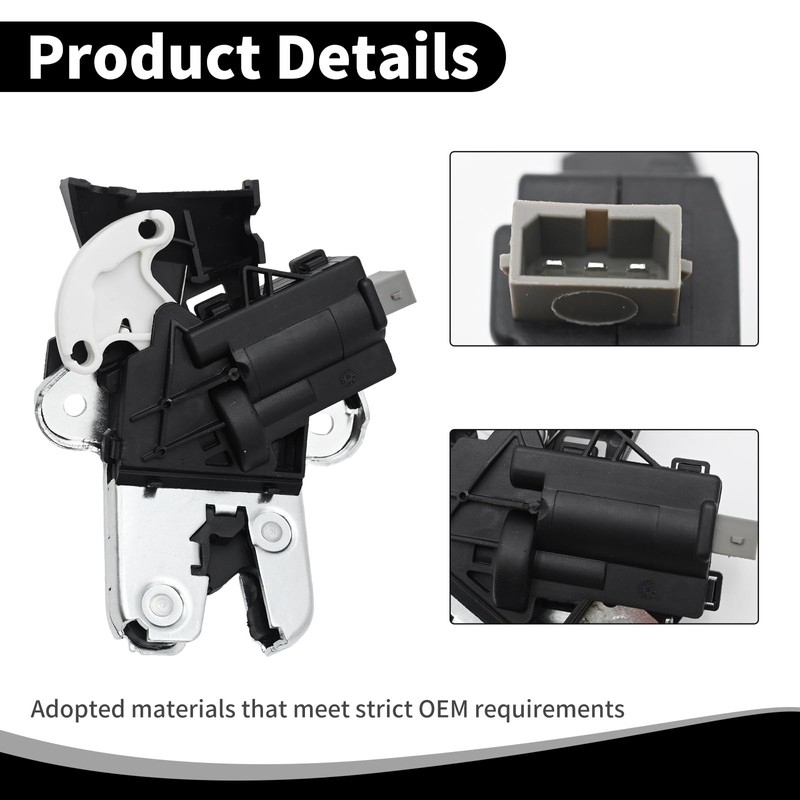 Saihisday 4F5827505D 4F5827505A Rear Trunk Decklid Release Actuator 4F5827505B 4F5827505C