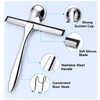 Silicone Shower Squeegee for Glass and Windows – Stainless Steel