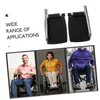 KICHOUSE Elevating Wheelchair Footrest Pads Aluminum Alloy Wheelchair Footplates Compact