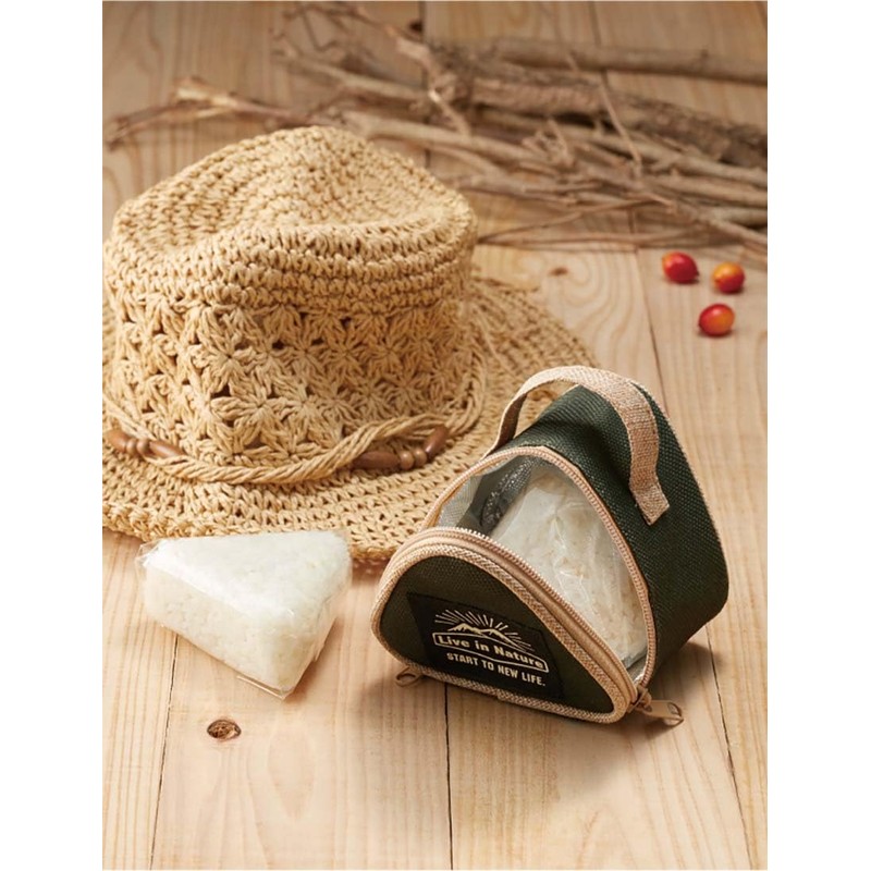 Skater KONC2-A Insulated Rice Ball Shaped Lunch Bag, Rice Ball