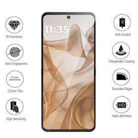 KZIOACSH Screen Protector for Motorola Razr + 2024/Moto Razr Plus 2024/Razr 2024, 2Pack Flexible Soft TPU 3D Curved Edge Elastic [Fingerprint Unlock] Touch Sensitive Anti-Fingerprint Anti-Scratch Film