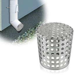 Boltigen PVC Termination Mesh Screen Vent Covers, Stainless Steel Gutter Guard Filter, Conical Exhaust Pipe Cover Strainer, Multihole Cap for 2.5in-2.98in ID Roof Vent and Furnace