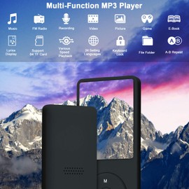 COVVY Slim Music Player 8 GB Portable Lossless Sound 70 Hours Screen MP3 Player Support up to 64 GB (White)