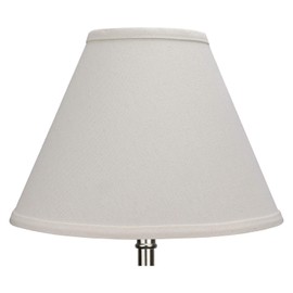 FenchelShades.com Lampshade 5" Top Diameter x 12" Bottom Diameter x 9" Slant Height with Washer (Spider) Attachment for Lamps with a Harp (Beige Homespun)