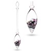 VitaJuwel Gemstone Vial Guardian with Black Tourmaline, Amethyst & Clear