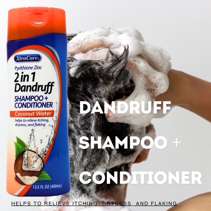 XTRACARE 2 IN 1 DANDRUFF SHAMPOO + CONDITIONER COCONUT WATER