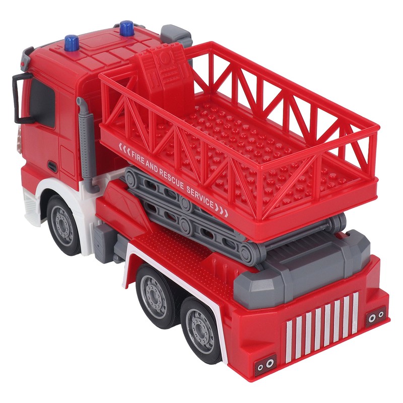 RC Remote Control Fire Truck Lift Toy Rechargeable Fire Lift