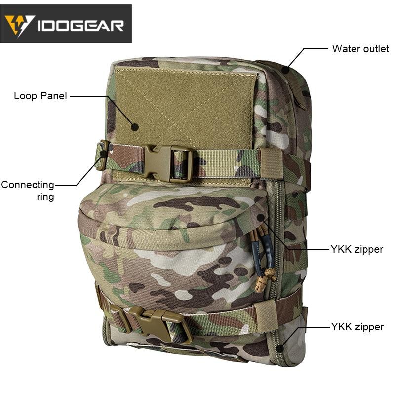 IDOGEAR Hydration Pack Hydration Backpack Molle Pouch Mini Hydration pouch