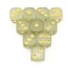 SmartDealsPro 10-Pack D6 Six Sided Glow in The Dark Dice