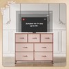 WLIVE 7 Drawer Dresser TV Stand, Entertainment Center, Media Console