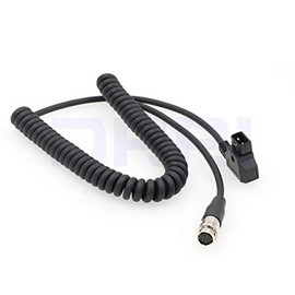 DRRI Anton Bauer 12 Pin Hirose to D-Tap Power Cable for B4 2/3" Lens Fujinon Canon Dtap-12pin TTC