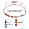 Wizock Reiki 7 Chakra Beaded Anklet Meditation Yoga Colorful Ankle