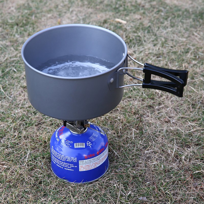 Mini Backpacking Canister Stove Burners Camping Outdoor Cooking Foldable Hiking