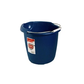 Rubbermaid Roughneck - Cubo Cuadrado de 15 Cuartos de galón, Color Azul, Resistente, Organizador de Cubos para Limpieza del hogar, proyectos, Almacenamiento de trapeador, Agarre cómodo y Duradero