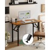 Frylr Small Folding Computer Desk – 43.3 Inch Portable Table