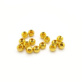Orludo QB500119a01n0 Tungsten Fly Tying Beads Round Standard Hole Type 50pcs (Gold / 1.5mm)