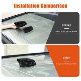 Bekantogy Car Shark Fin Antenna Cover Compatible with Land Rover Defender 90 110 130 2020-2024 Roof Antenna Cover ABS Shark Fin Aerial Antenna Decorative Cover (Black)