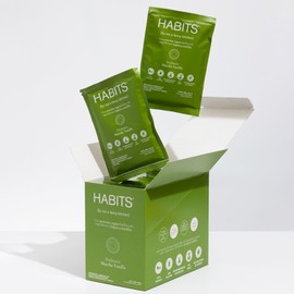 HABITS BY NOT A FANCY KITCHEN -16 Sobres - Protena Vegana en Polvo - 23.5 g de Protena Vegetal Por Porcin - KETO Friendly, Libre de Gluten, Sin...    