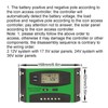 Solar Charge Controller Photovoltaic Discharge PWM Control Regulator 12‑24V 30A