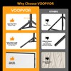 Outdoor Projector Screen with Stand: VOOPVOR 120 inch Portable Projector