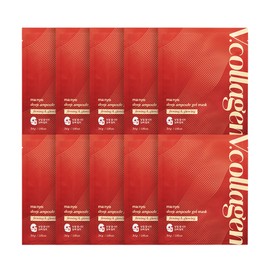 Witch Factory [10 sheets] Manyo Factory V Collagen Deep Ampoule Gel Mask 34g / [10매] 마녀공장 브이 콜라겐 딥 앰플 겔 마스크 34g