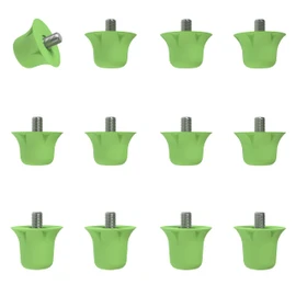 55 Sport Classic Nylon SG Replacement Football Studs - 12 Pack (13/16mm) - Lime Green