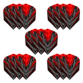Harrows Supergrip Ultra Dart Flights | 5 x sets Darts Flights (15 Flights Total) I 100 Micron Dart Flights I Premium Extra Strong Made in UK I Professional Darts Accessories I Red Dart Flights
