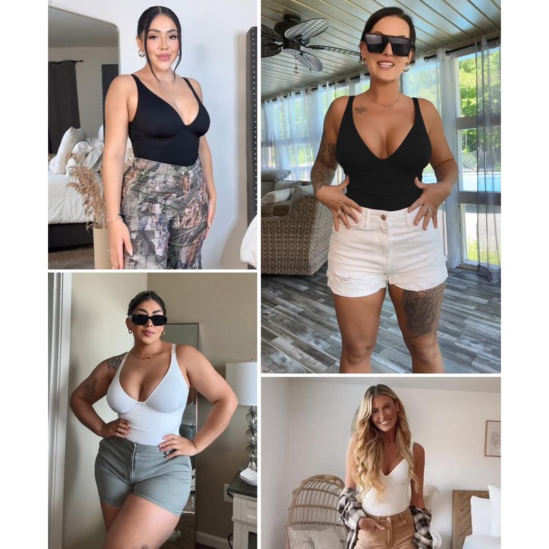 FeelinGirl Shapewear Bodysuits for Women Tummy Control Butt Lifter Panty