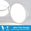 20 Inch White Large LED Flush Mount Ceiling Light, Ultra-Thin,